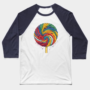 Colorful lollipop Baseball T-Shirt